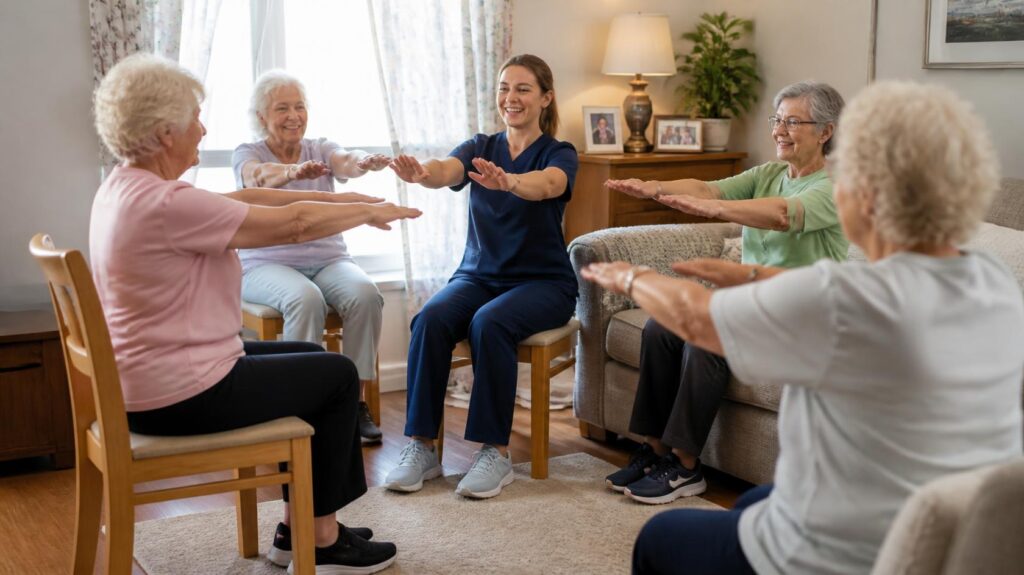 Seated Exercises for Elderly People